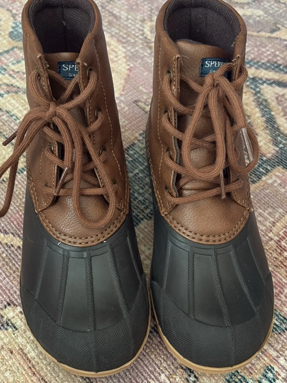 Sperry Kid’s Brown Duck Boots- 3